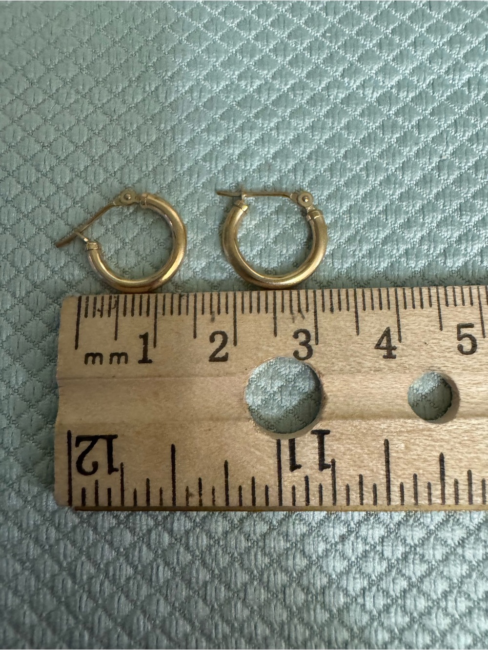 14kt Gold Hoop Earrings - Classic Tiny Hoops